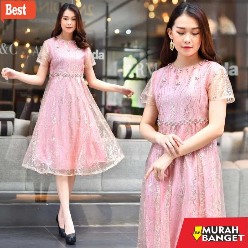 model dress terbaru 2022 PROMO DRESS NATAL TERLARIS / DRESS PESTA / DRESS WANITA KEKINIAN 2021 / DRE