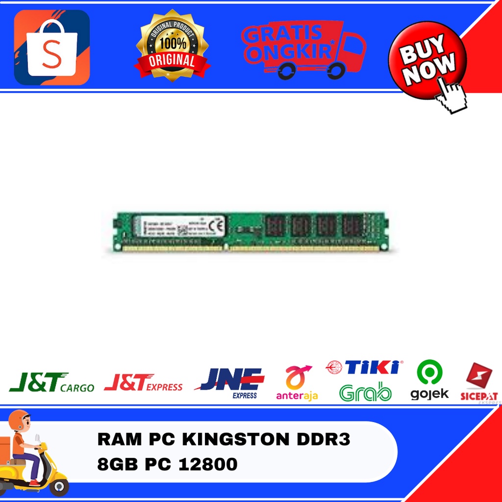 RAM PC KINGSTON DDR3 8GB PC 12800