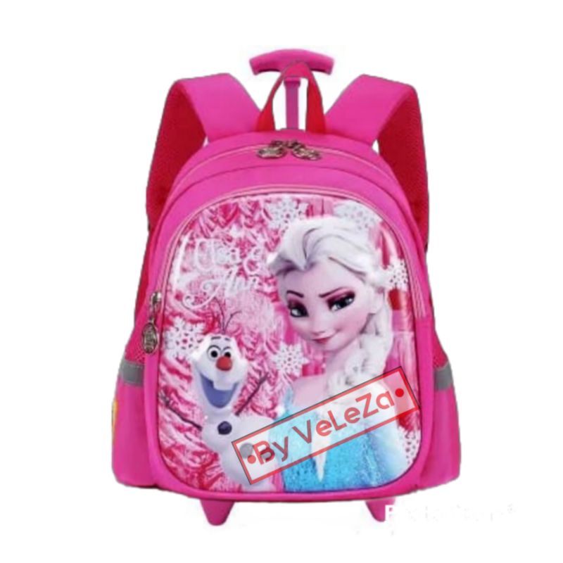 Tas ransel troli anak karakter Frozen - tas sekolah PAUD TK - tas anak