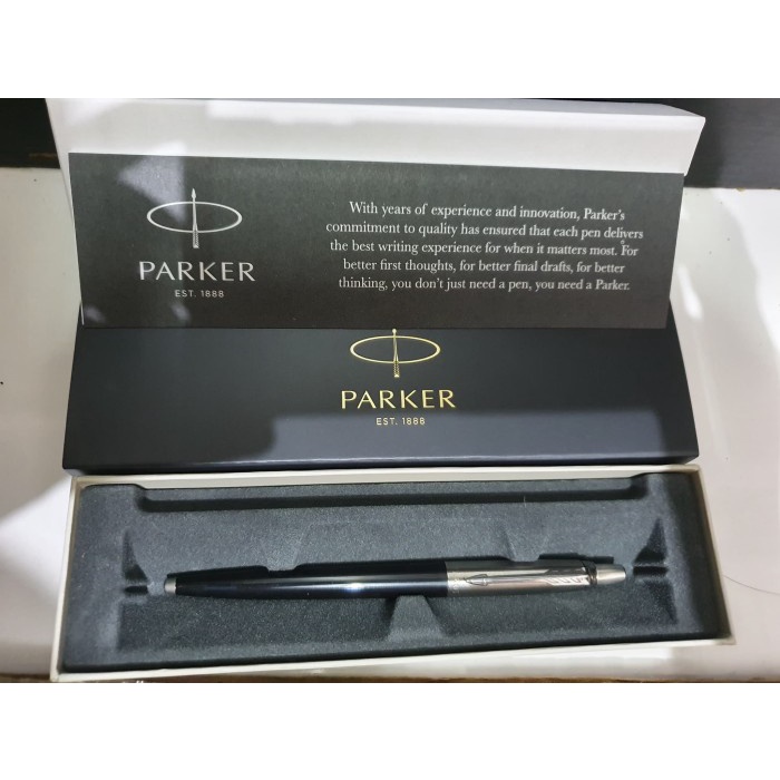 

Pulpen Parker Jotter Ballpoint Spc Black Ct Klip Silver