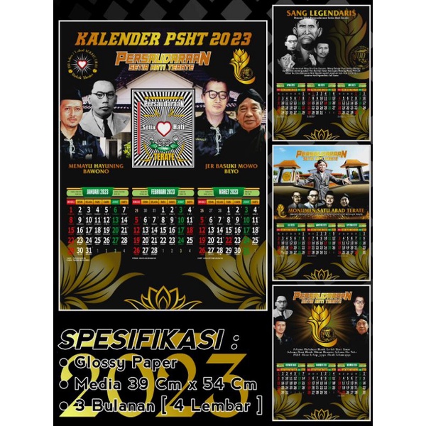 

Kalender 2023 PSHT Terate