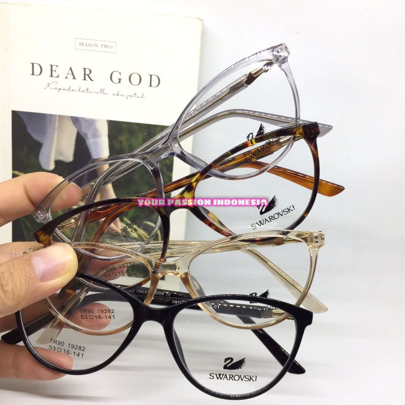 19282 Kacamata Minus Wanita -0.50 sd -4.00 Model Cat Eye Fashion Korea