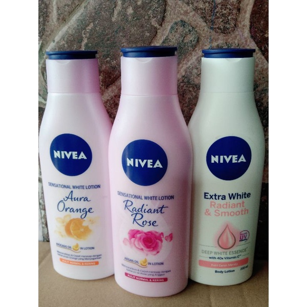 Nivea extra white Radian&smoot care&protect / nivea handbody lotion / Nivea body serum/ henbodi nive