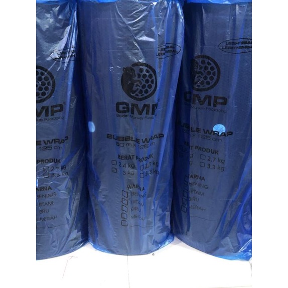 

Bubble wrap Bening / hitam Tebal 125cm x 50M merk GMP 3KG - Bening