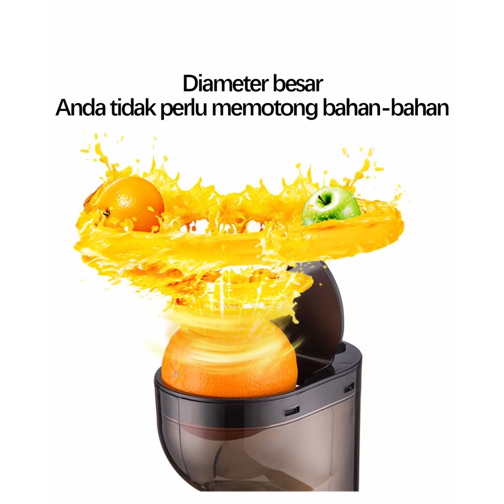 (COD) Slow Juicer 99% Fresh Fruit Juice Rpm 65 150w Multifunksional Imported Diameter Besar Juicer Juice Blender Extraction Blender