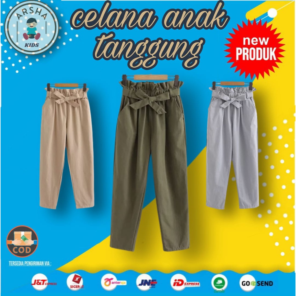 Celana panjang anak perempuan tanggung clana anak pakaian anak baggy pants pant anak murah harian