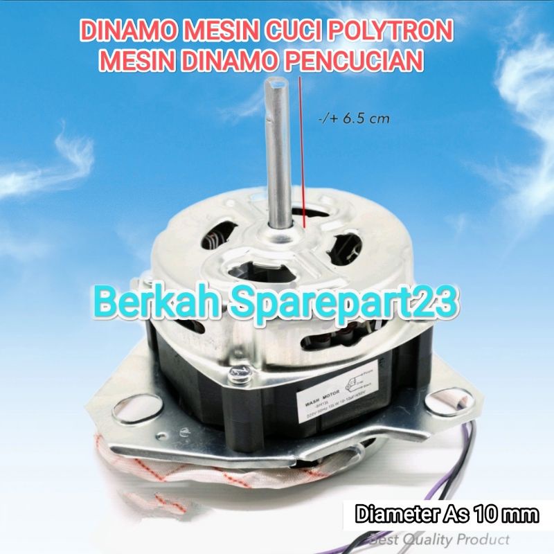 Dinamo Pencuci Mesin Cuci POLYTRON PWM 8556 / PWM 8557 Motor Dinamo Wash / Penggilas Polytron Pwm 85