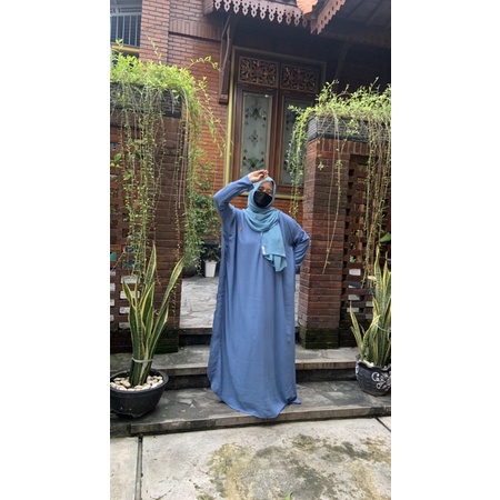 Marwah Kaftan Casual / Kaftan Casual Crinkle Airflow/ Abaya Murah/Abaya Premium/ Abaya polos