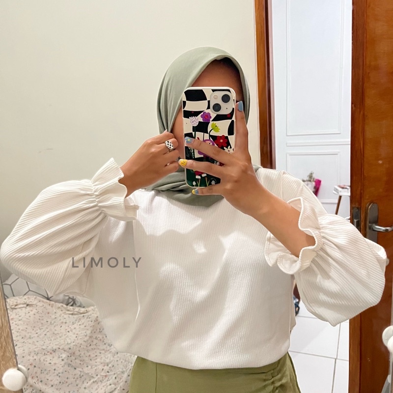 Lily Blouse by Limoly / Knit Blouse / Blouse Wanita