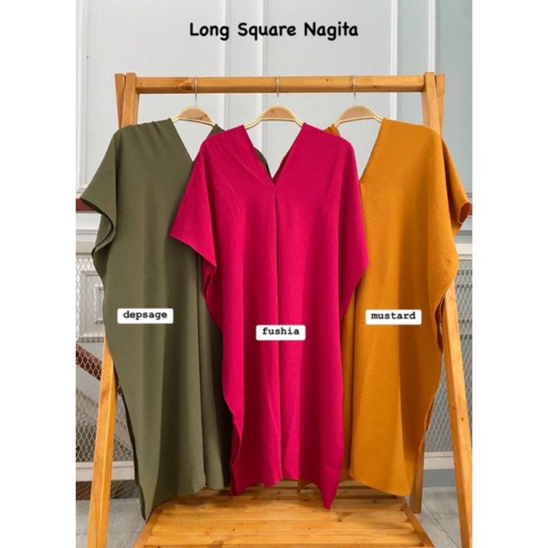 LONG SQUARE ATASAN | LONG NAGITA SQUARE BLOUSE