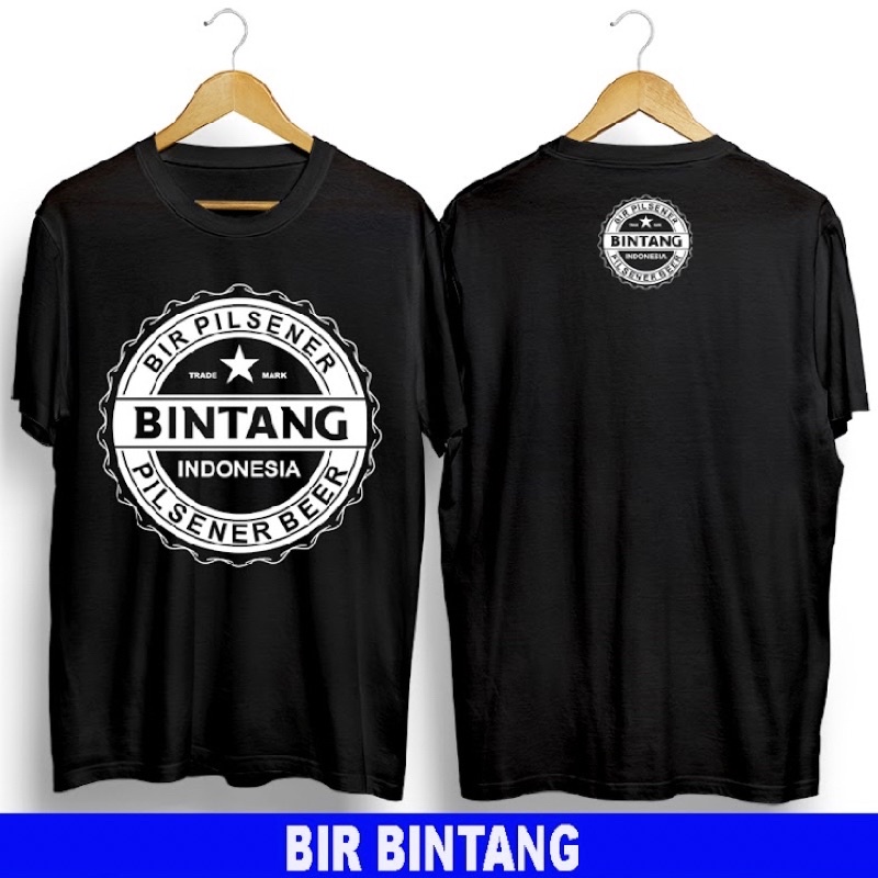 T-shirt Kaos/Baju Distro Original Kaos Pria/Wanita Baju Bir Bintang