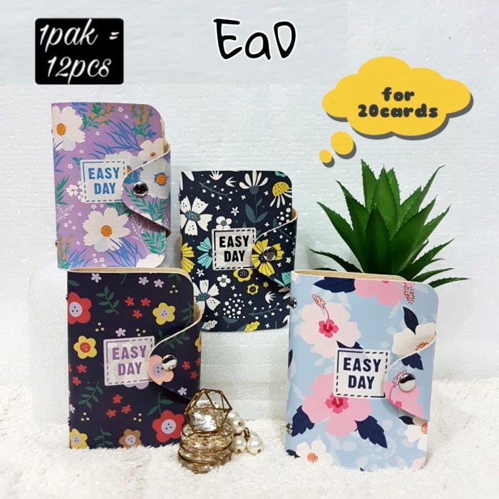 

Tempat kartu card holder bag fashion bunga easy day satuan OLS76