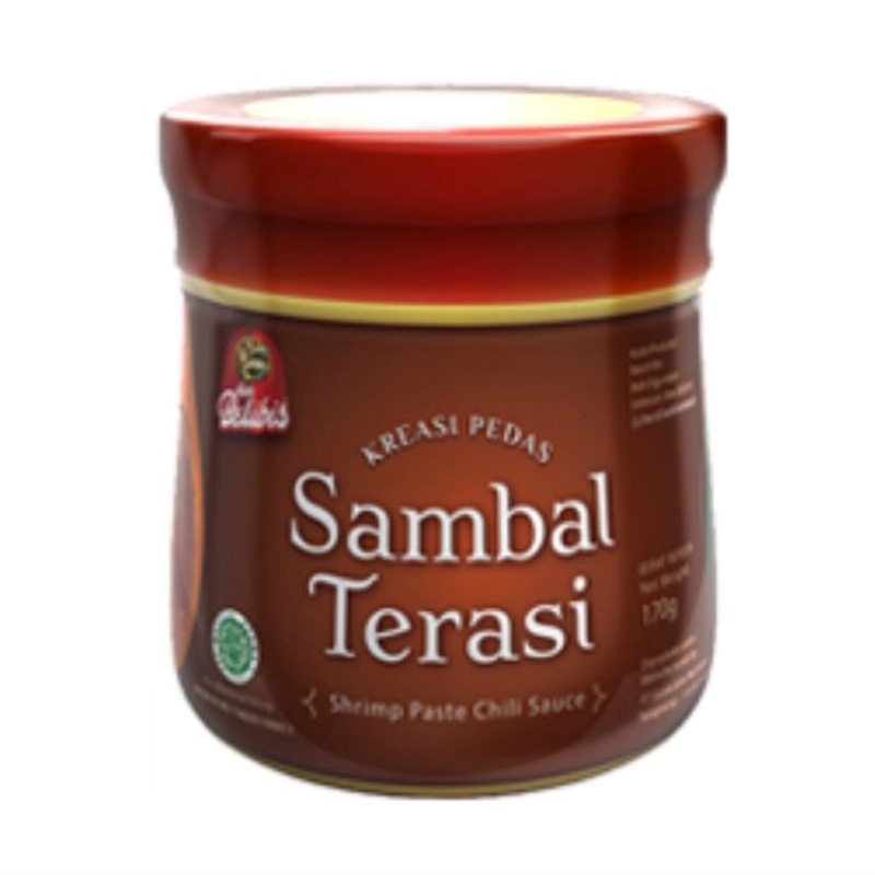 

( SATUAN ) DUA BELIBIS sambal terasi 170gr isi 1 ( SATU ) pcs