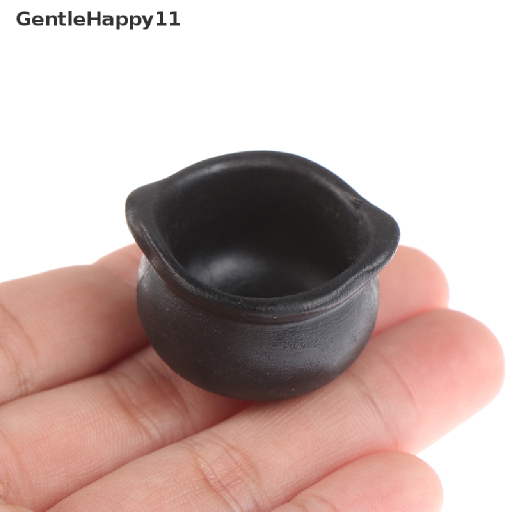 Gentlehappy1:12rumah Boneka Miniatur Kompor Karbon Panci Sup Model Dapur Masak Mainan id