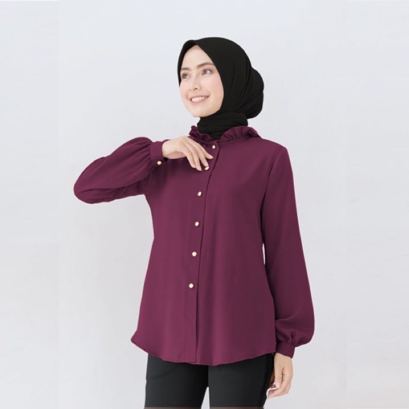 Victoria Shirt 2 Atasan Lengan Panjang