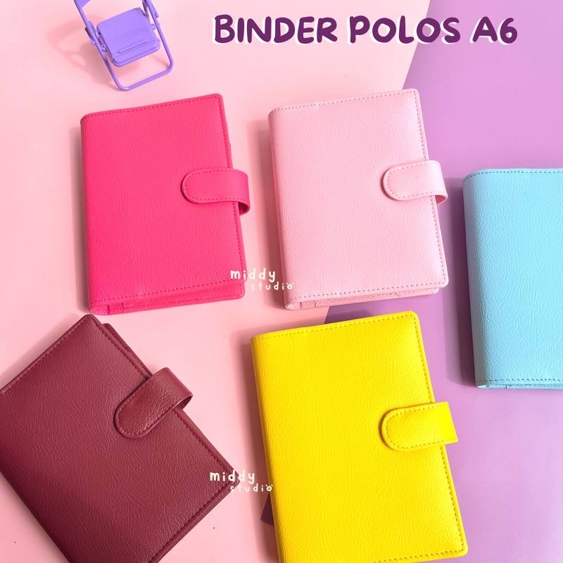 

Binder Polos A6 - 6ring / Binder Kulit Keuangan Premium