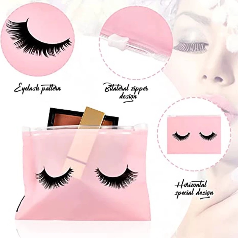 10 Pcs Tas Pouch Penyimpanan Kosmetik / Makeup / Perhiasan / Mainan Bahan EVA Anti Air Dengan Resleting