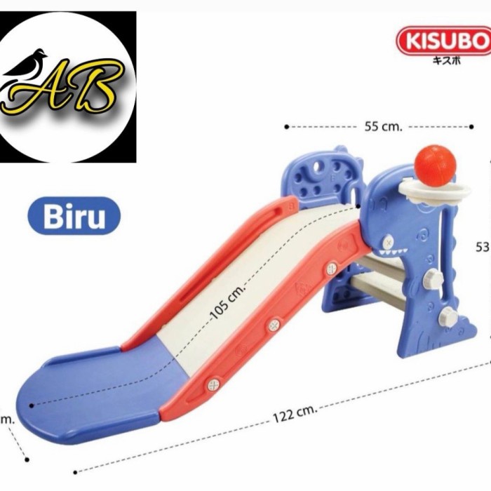 Mainan Anak Perosotan Dino Ring Basket +Bola VRT-001