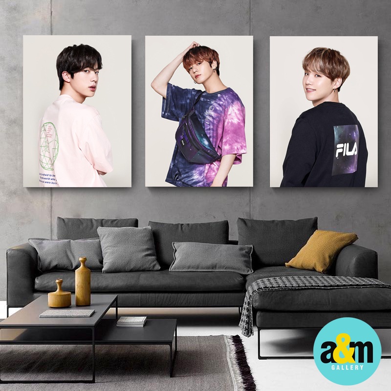 Poster Kayu BTS Sport Version I Hiasan Dinding Dekorasi Kamar I Poster Kayu K-POP Dekorasi Kamar - A&amp;M