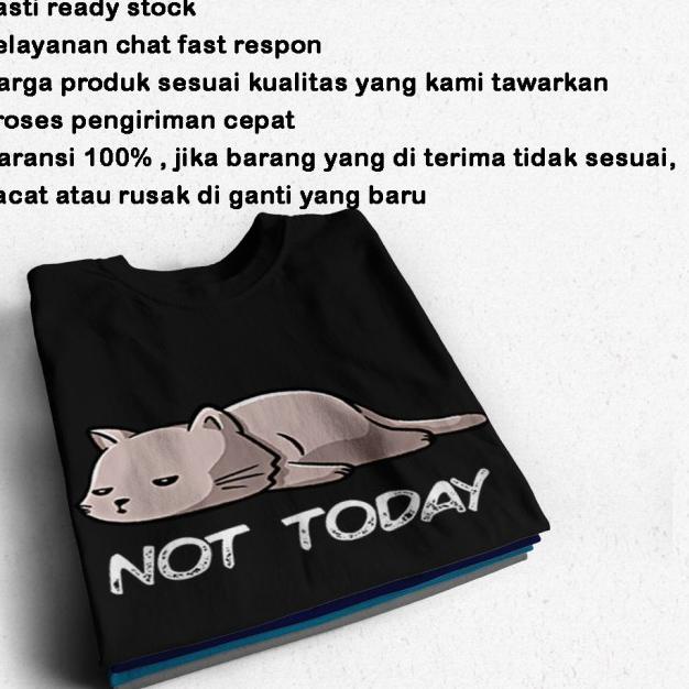 Baju Kaos Gambar Kucing Pria Distro Original Oversize Jumbo Big size - Army, M