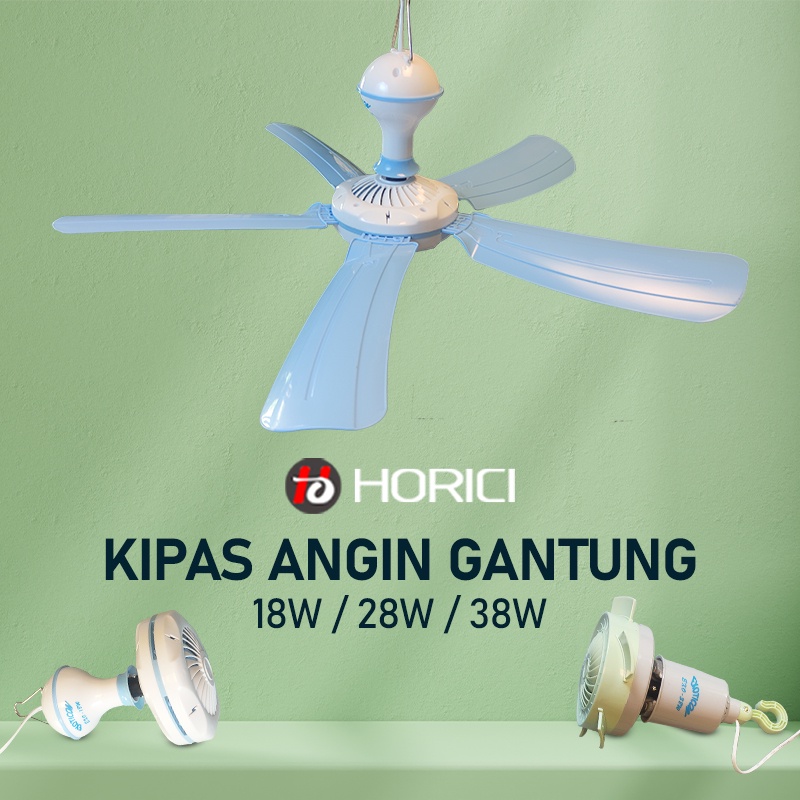 MURAH KIPAS ANGIN GANTUNG/KIPAS ANGIN PLAFON MINI FAN 5 BALING-BALING 18W 28W DAN 38W