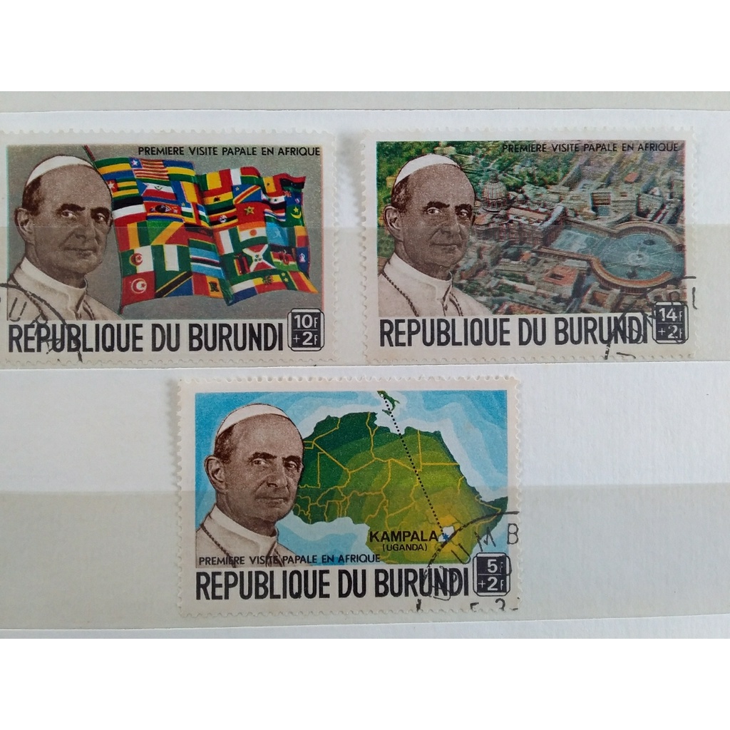 

prangko republique du burundi 3 lembar used