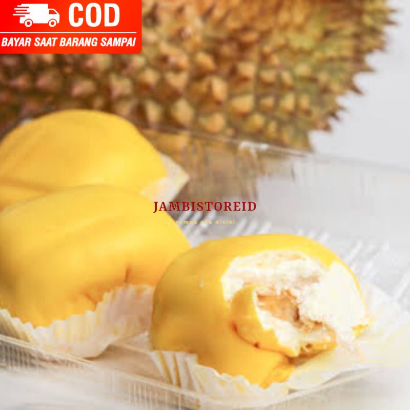 

(JAMBISTOREID) PILIH PENGIRIMAN INSTAN Pancake Durian Premium 4pcs Roti Frozen Food Isi Duren Jambi