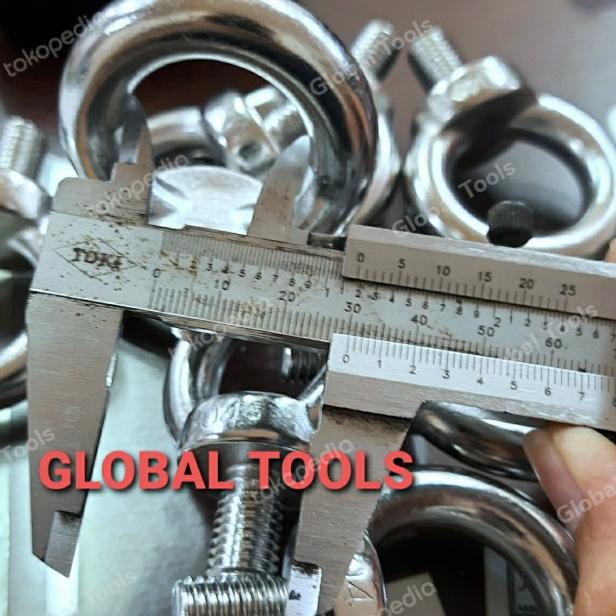 eyebolt ss m12 eye bolt stainless m12 x 20 baut cincin baut donat