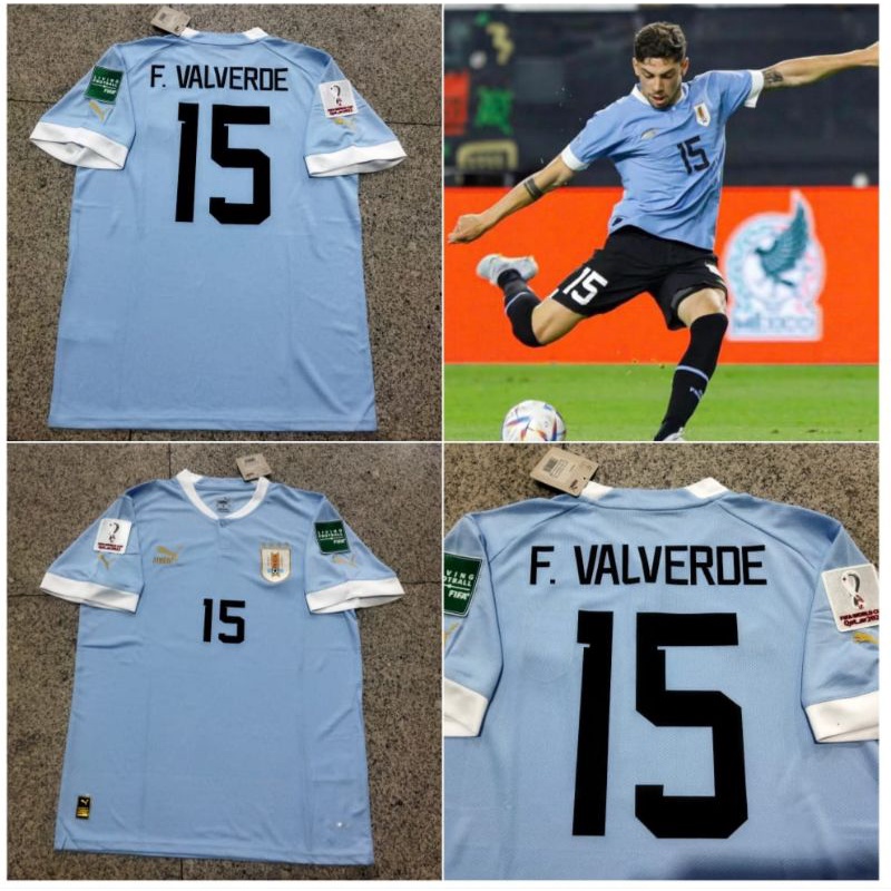 JERSEY BAJU BOLA URUGUAY HOME 2022 WORLD_CUP GRADE ORI