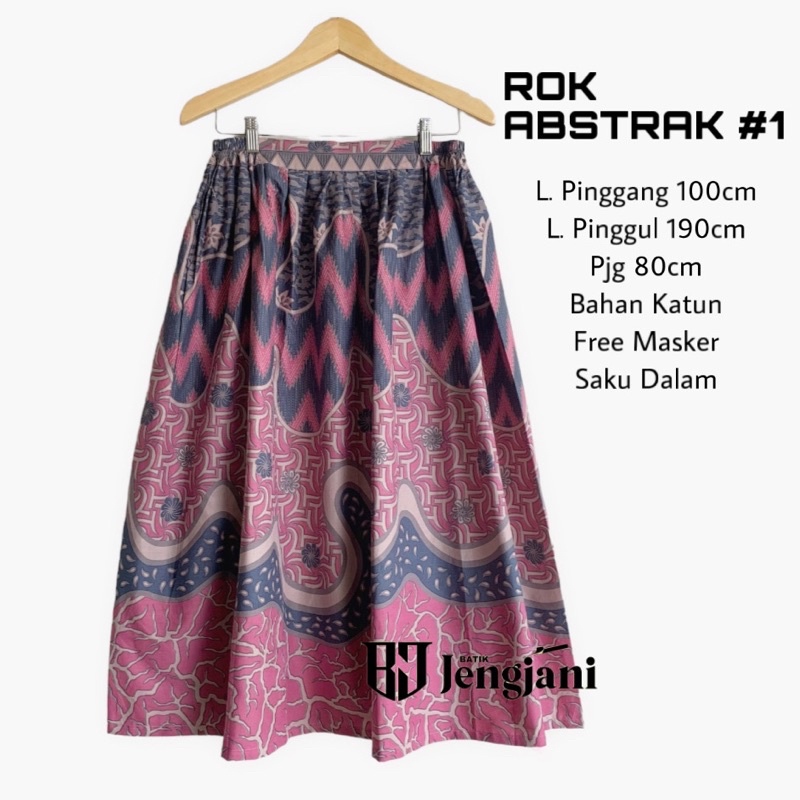 Rok Batik Abstrak #1 | Rok Batik Solonan Premium