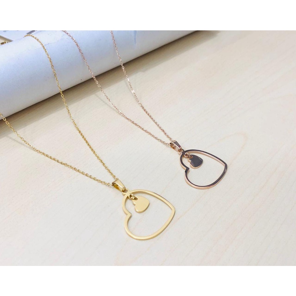 KALUNG TITANIUM / KALUNG WANITA / KALUNG TITANIUM ANTI KARAT / KALUNG WANITA KOREA / PERHIASAN TITAN