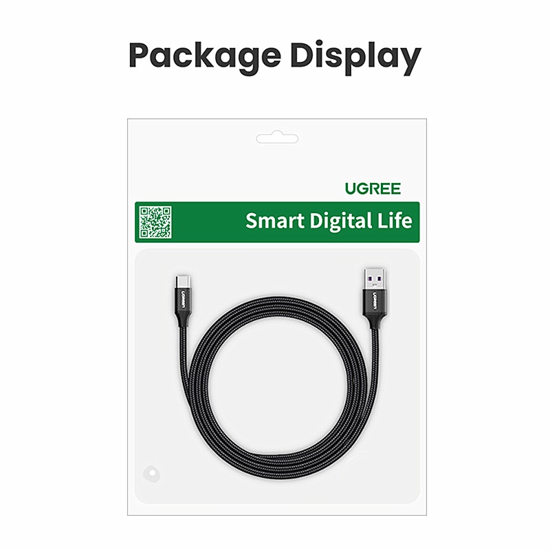 Ugreen Kabel Charger USB Tipe C 6A 100W Fast Charging