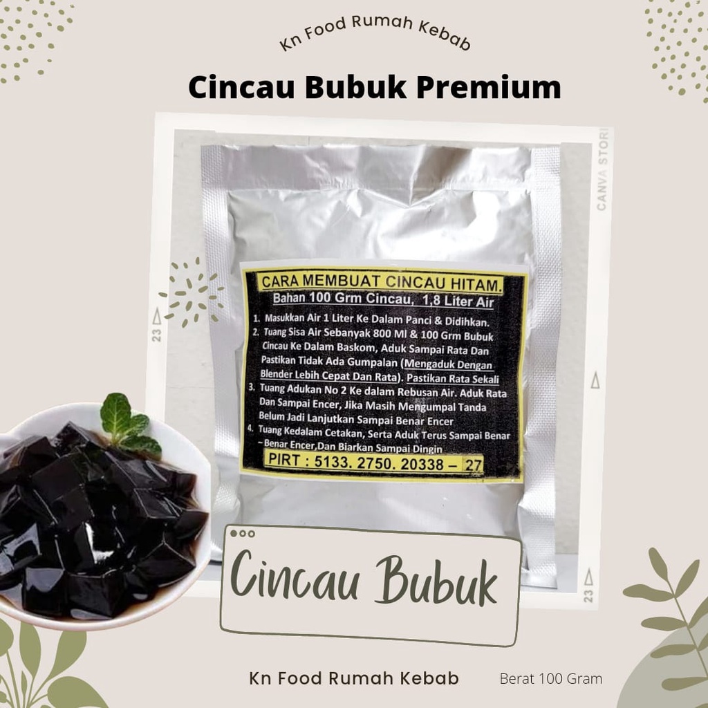 

Cincau hitam Powder 1 ONS- cincau Bubuk || Topping cincau hitam Kaku 100 gram Best Seller