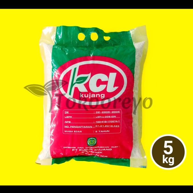 PUPUK KCL KUJANG 5 KG KEMASAN PABRIK KALIUM