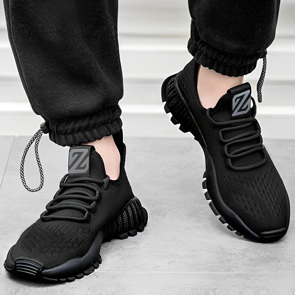 Highland Sepatu Sneakers Pria Kasual Sepatu Kerja Kuliah Fashion MR133