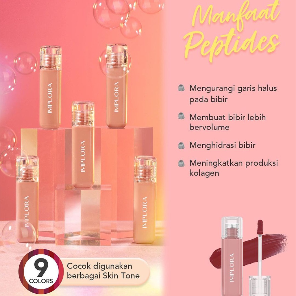 IMPLORA Jelly Tint | Lip Tint Glossy | BPOM