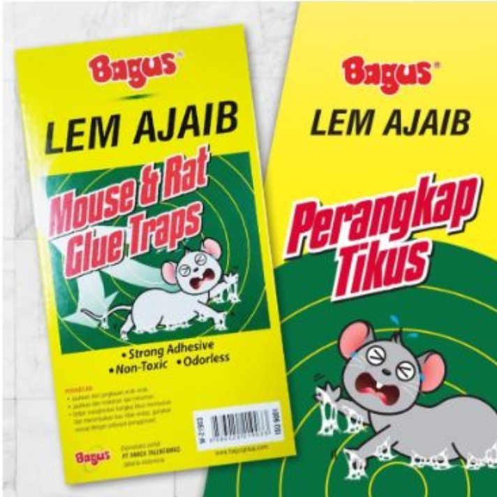 Lem Tikus Cap Gajah/Bagus Lem Ajaib Perangkap Tikus/ Lem Papan Perangkap Tikus/ Rat Glue Trap/ Lem Jebakan Tikus