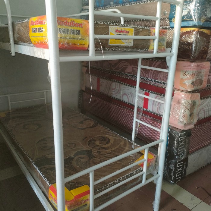@@@@] Ranjang Susun Besi uk 90x200 tanpa kasur busa
