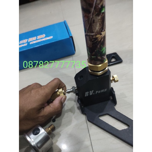 Pompa Stainless RV PUMP. Kaki Lipat 6000psi Bonus Cupler. Selang Tinggal Tancap. Bisa Bolak Balik