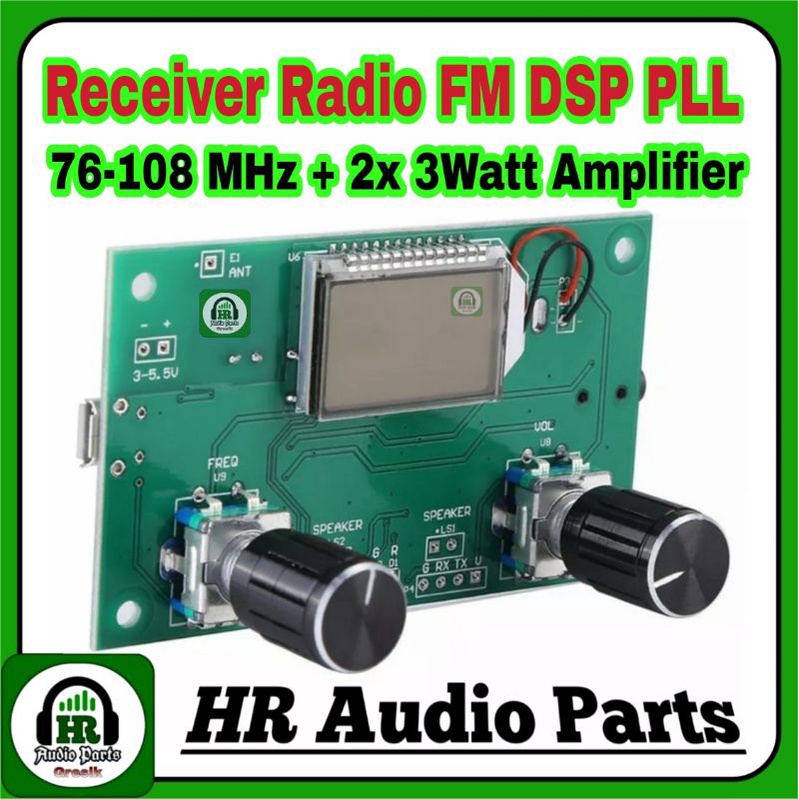 Modul Receiver DSP PLL Radio FM Digital Tuner Stereo 76-108MHz 2x3Watt