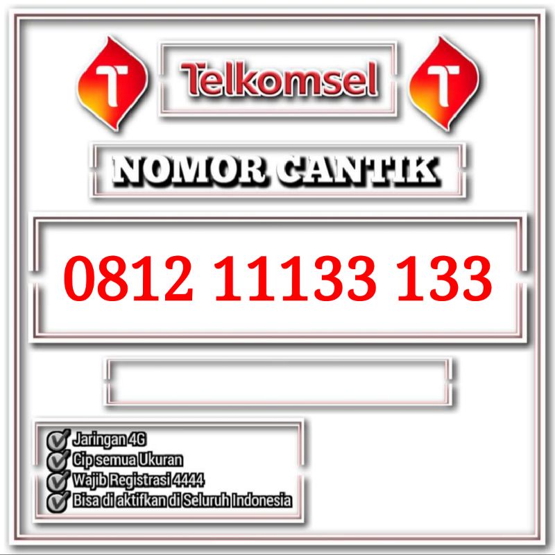 nomor cantik simpati 11133 133