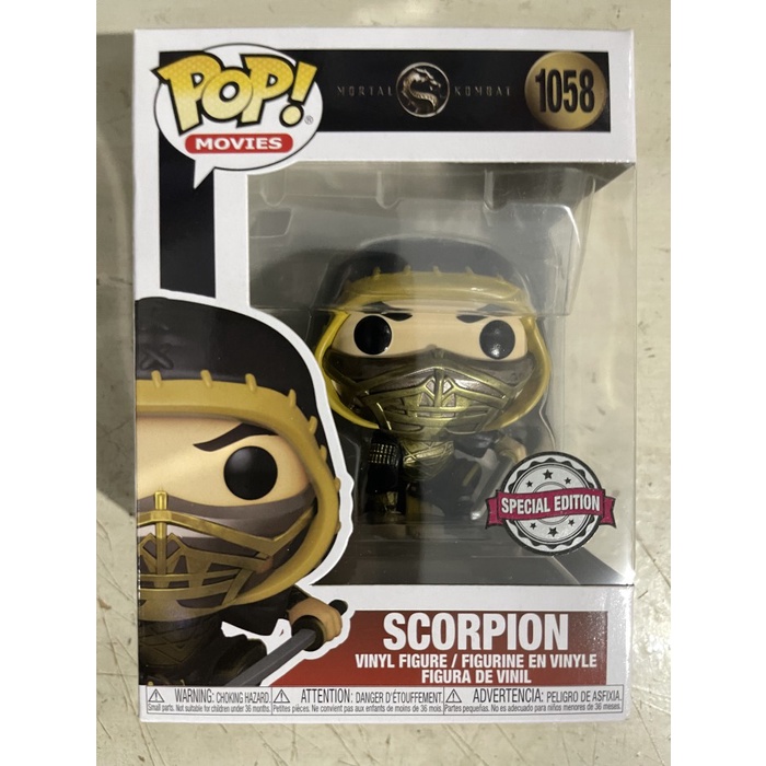 Funko POP Movies: MORTAL KOMBAT - Scorpion Crouching / Hanzo Hasashi