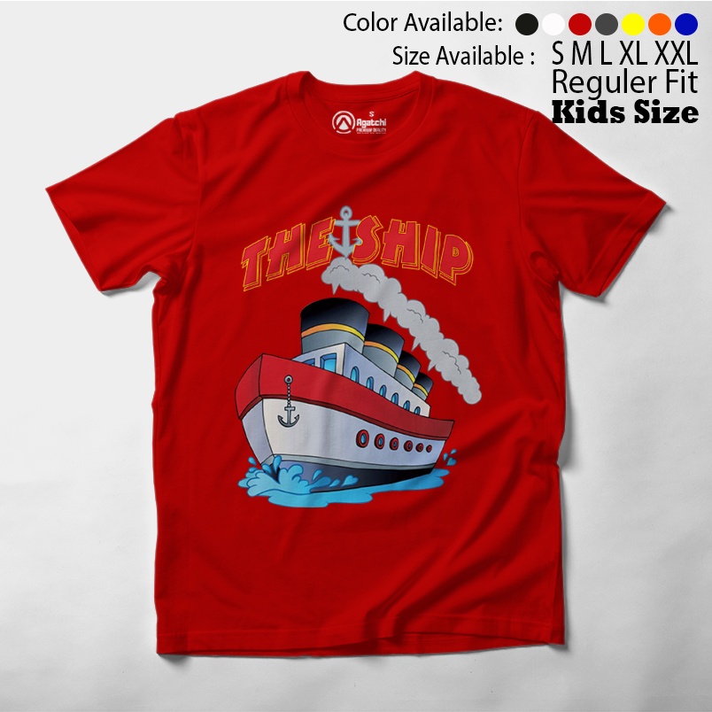 Baju Kaos Atasan Anak Laki - Laki Agatchi Motif The Ship