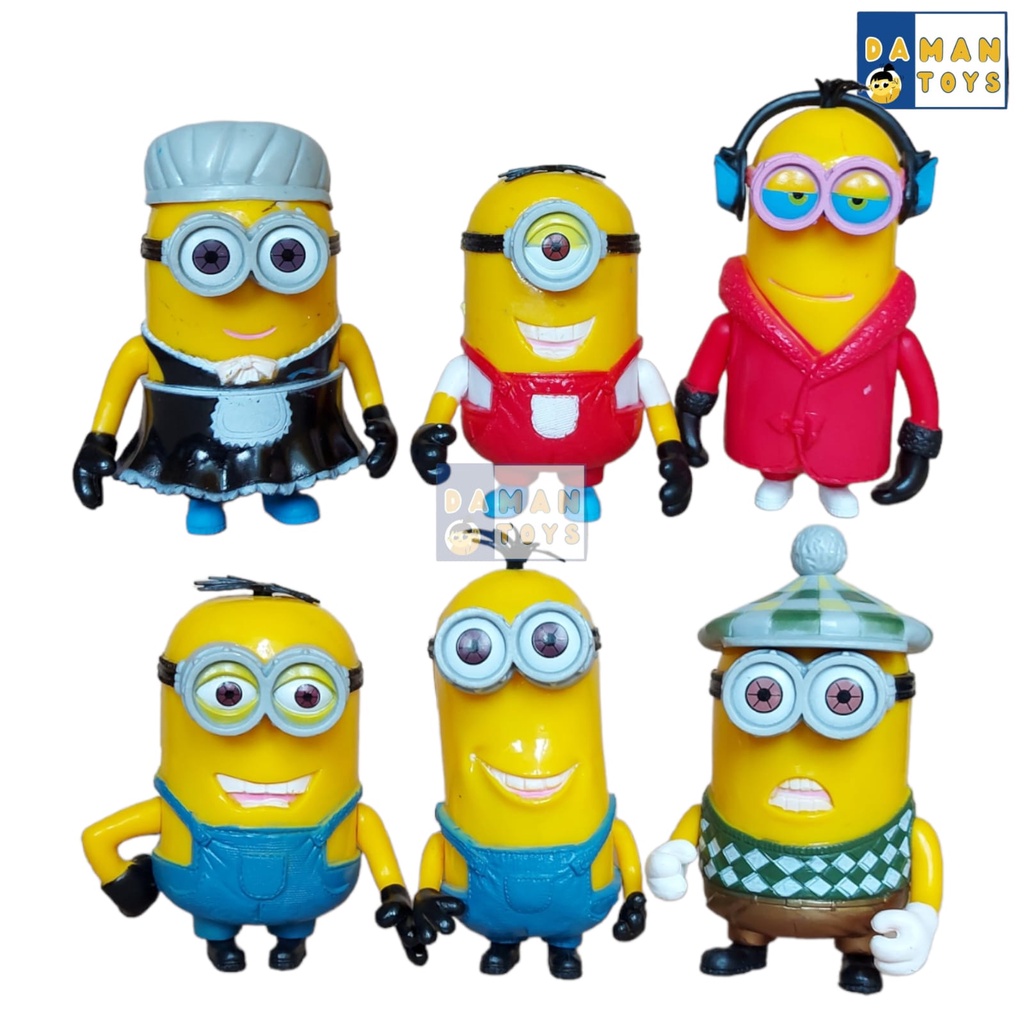 Mainan Minions The Rise Of Gru Minions Despicable Me 2 Action Figure Mainan Pajangan Hiasan Kue Topper Cake Mainan Pajangan Hiasan Miniatur