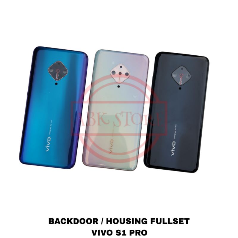 BACK CASING KESING HOUSING VIVO S1 PRO BACKDOOR FULLSET ORIGINAL