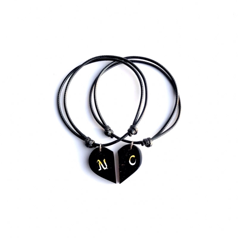 Gelang tali couple love harga sepasang 2pcs kaokah kokka kaukah koka kauka kaoka kokah kokkah
