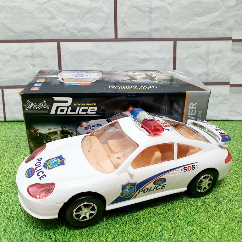 Mainan Anak Mobil Polisi Super Cars Nyala Lampu 3D dan Musik Sirine Termurah