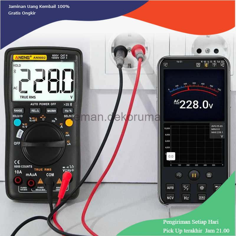 TD - PR2 ANENG Digital Bluetooth Multimeter Voltage Tester - AN9002