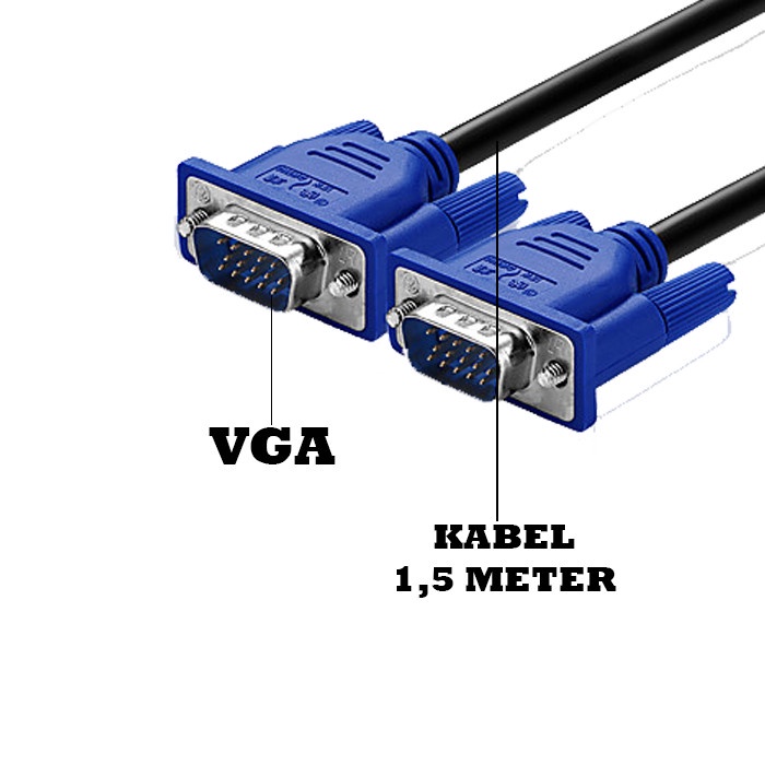 PROMO Kabel VGA 1,5 Meter Untuk Komputer Ke Monitor