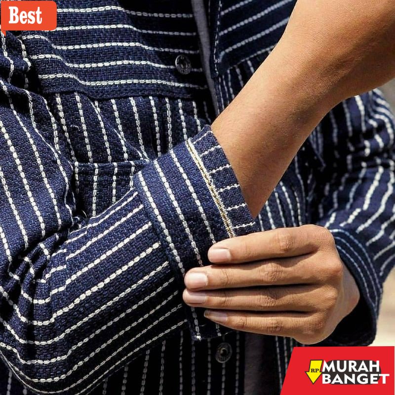 jaket hijaber MYNUSAID DENIM - NUSAMOSIER Gold Selvedge